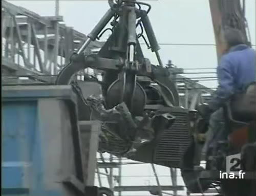 Detalle del material cargado en el camión