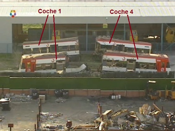 Identificación de los medios coches en la foto de ABC y Telemadrid