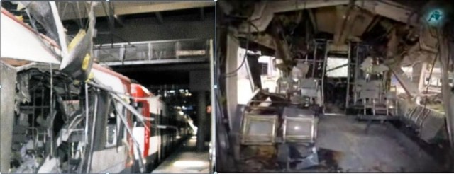 Comparación del estado del coche 4 entre Atocha y Santa Catalina