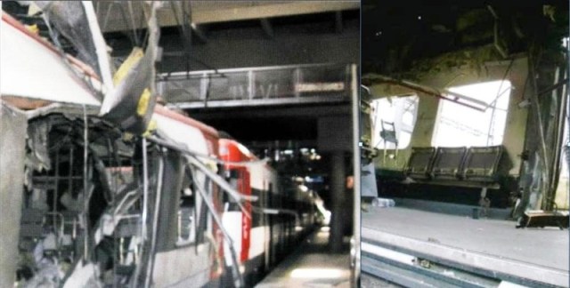 Comparación del estado del coche 4 entre Atocha y el traslado a Santa Catalina