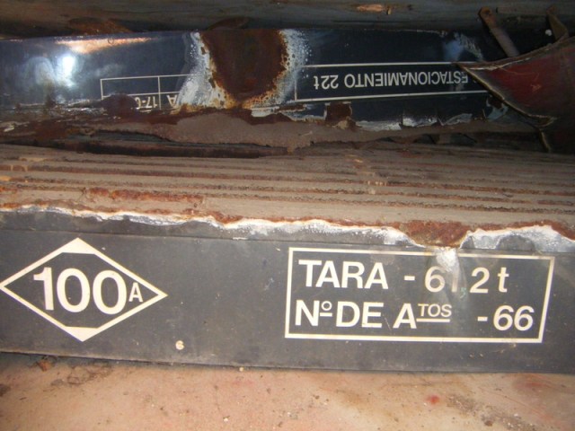 Inscripción en el suelo del foco de Santa Eugenia el 16 de septiembre de 2013