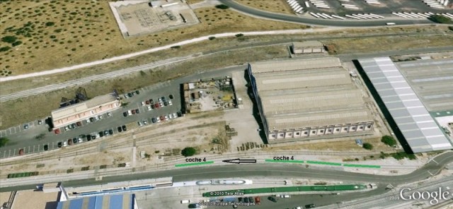 Pequeño traslado del coche 4 para facilitar los desguaces