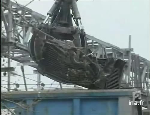 Detalle del material cargado en el camión