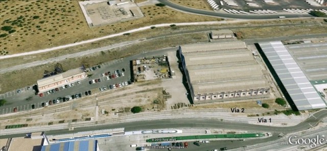 Vías 1 y 2 de Santa Catalina en las que quedaron depositados