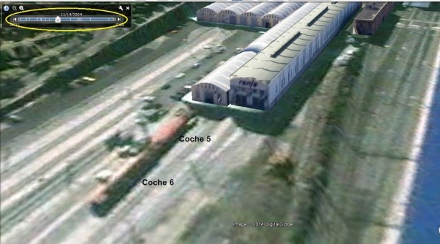 Los coches 5 y 6 de Santa Eugenia en Cerro Negro el 14 de noviembre de 2004