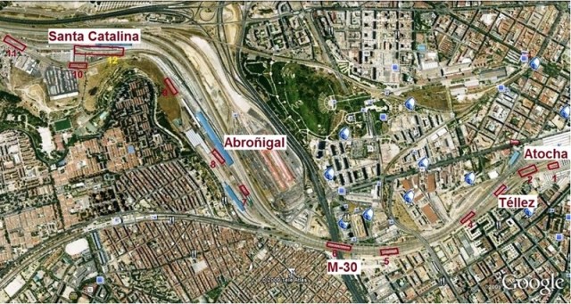 Detalle del recorrido entre Atocha y Santa Catalina