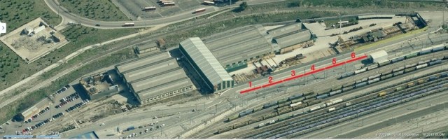 Primera parada del tren a su llegada a Santa Catalina