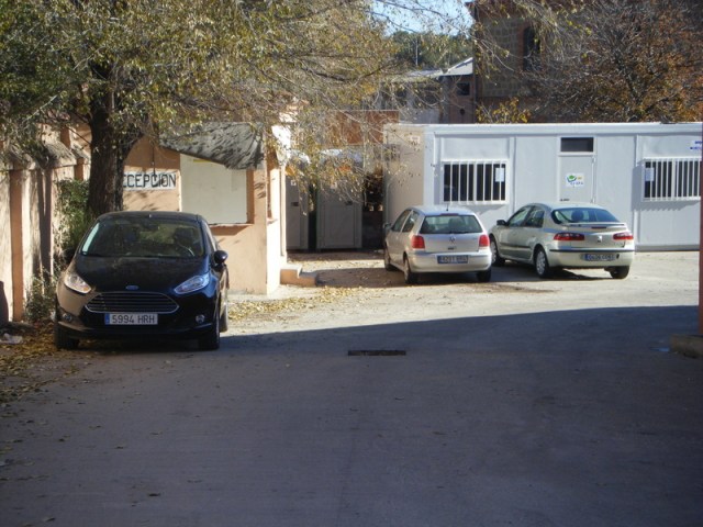 Interior del taller, junto a la entrada, el 4 de diciembre