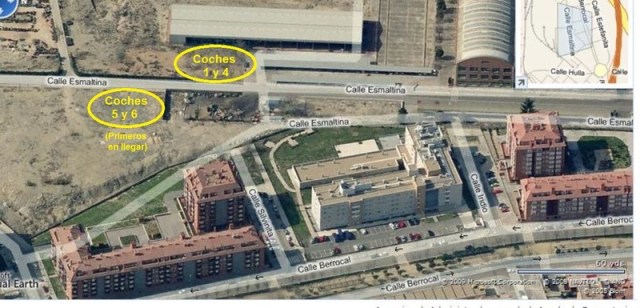 Lugares del taller de Renfe en Villaverde Bajo a los que se trasladaron los coches explotados en Téllez