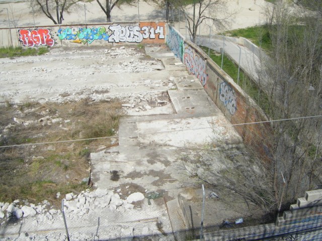 Lugar que ocupó el cobertizo