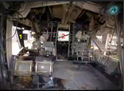 De Manuel Hernández de León, mismo fotógrafo que la de La Vanguardia. El coche 4 visto hacia delante, es decir, mirando hacia el coche 3