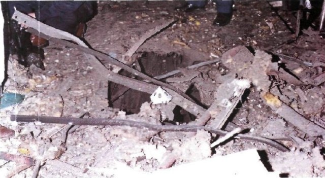 Cráter del coche 1 de Atocha