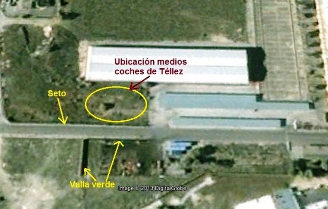 El lugar de depósito de los medios coches 1 y 4 tal y como estaba en 2004