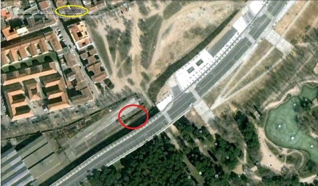 El coche 4 de Santa Eugenia en el taller de Tafesa el 11 de marzo de 2005