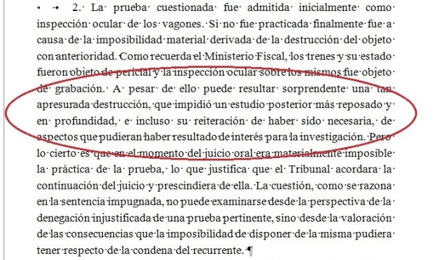 Documento 9.- Del folio 651 de la sentencia del Tribunal Supremo