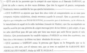 Entrada oficial de El Tunecino en el sumario